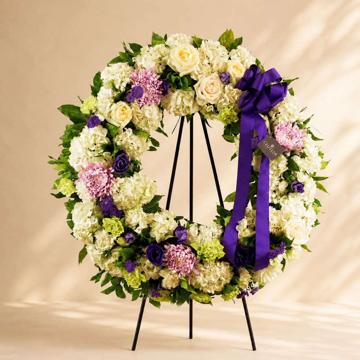 Corona con Hortensia