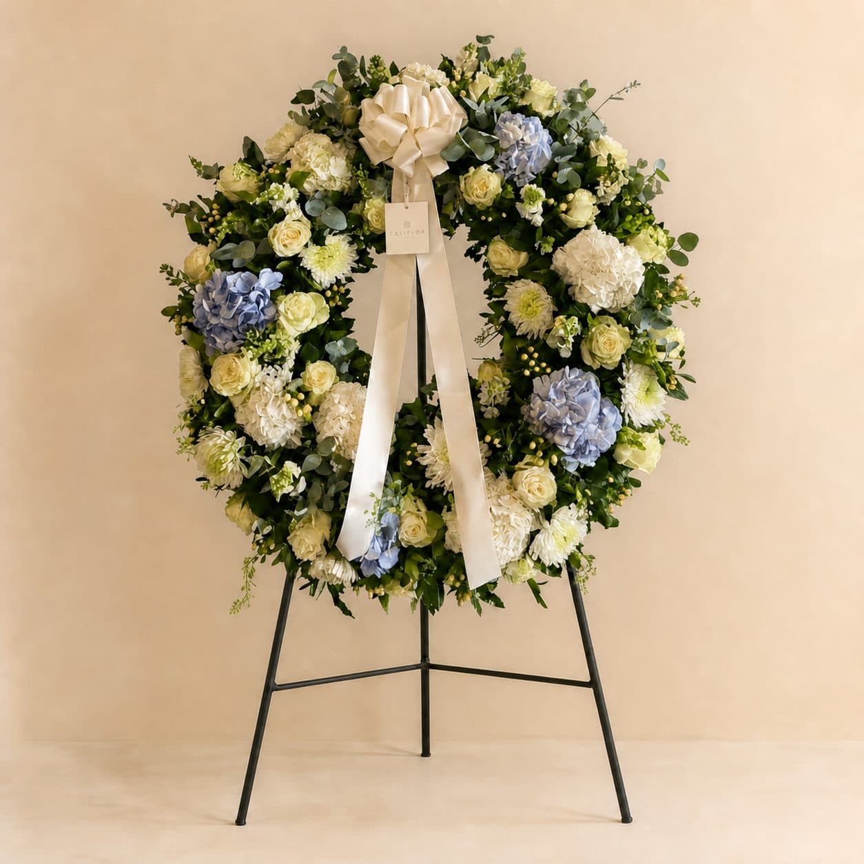 Corona Rosas y Hortensias