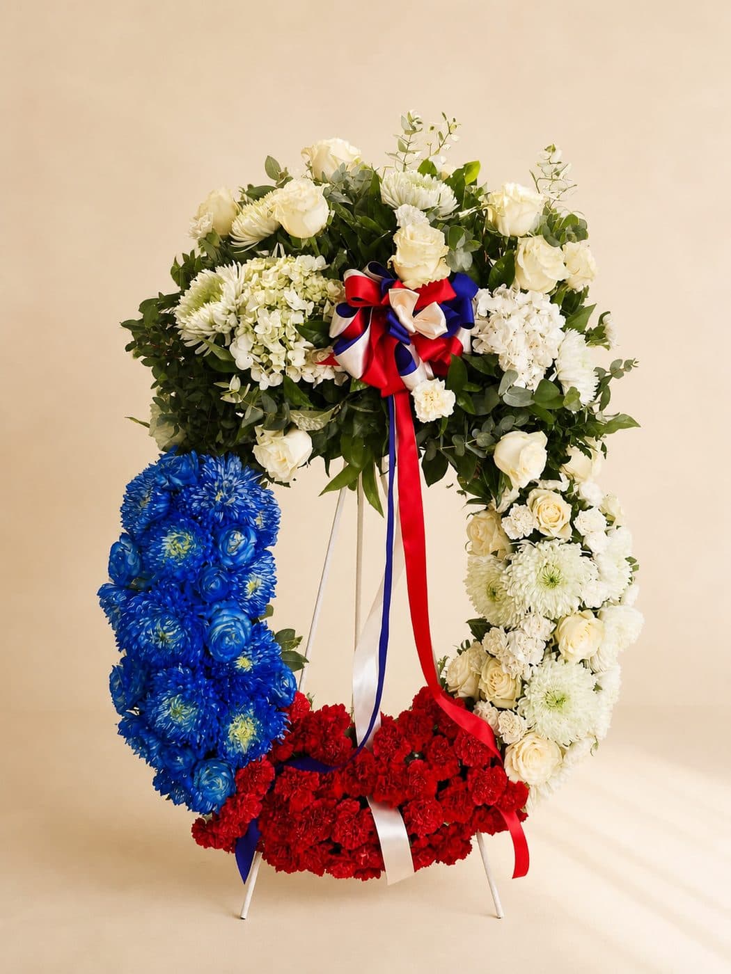 Corona fúnebre de Celiflor entregada en funeraria