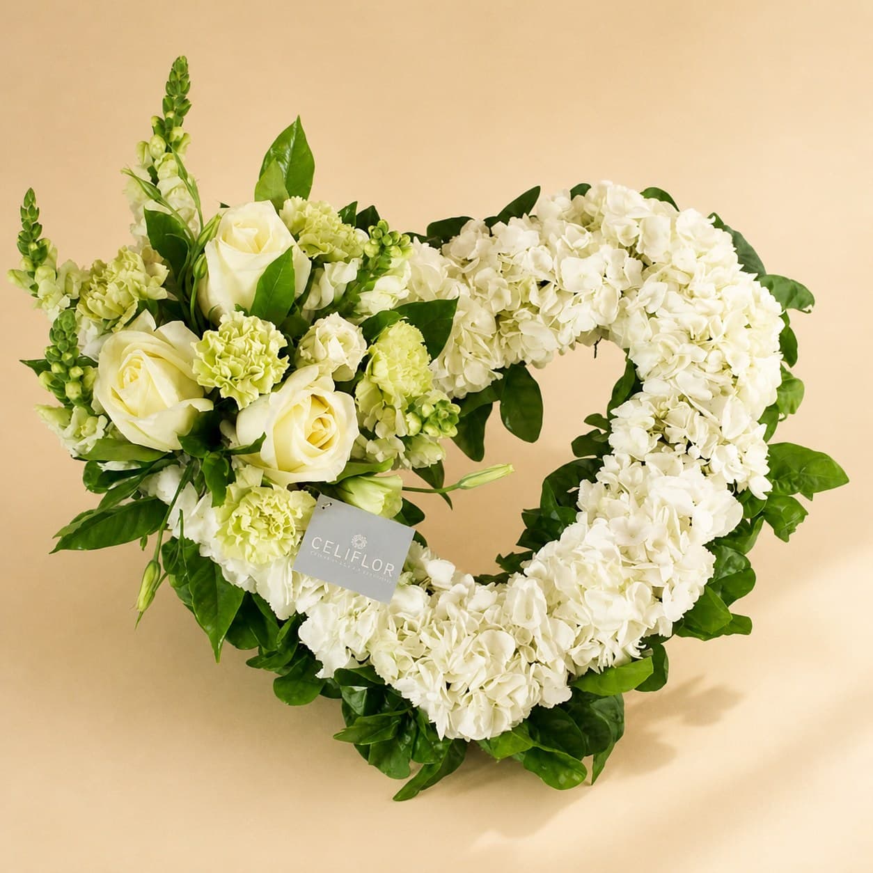 Corazón de Hortensias